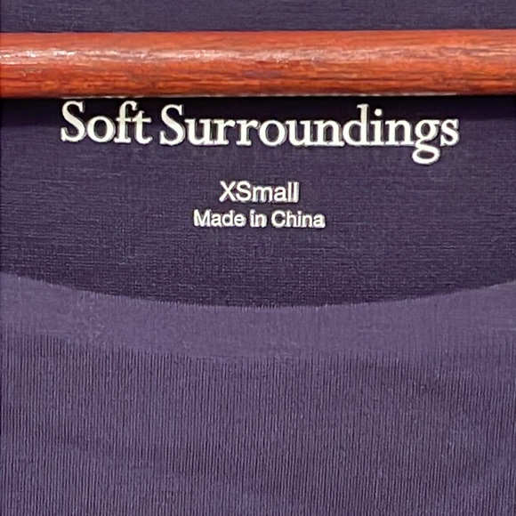 NWT Soft Surroundings Womens Cassandra Midi Dress Sz XS Blue Long Sleeve Pleated - Picture 3 of 15